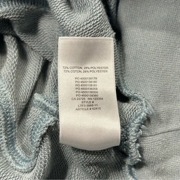 Aritzia TNA Blue Airy AF Fleece Cropped Hoodie Women’s Size Medium - Picture 8 of 10